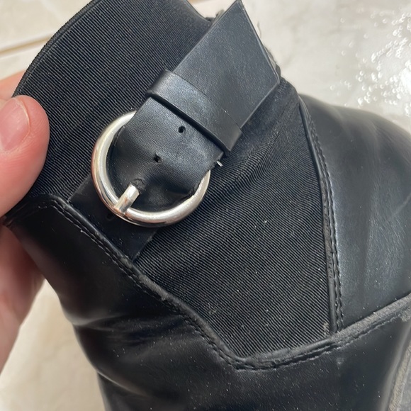 Chunky black Zara booties with pointed toe - Picture 13 of 14